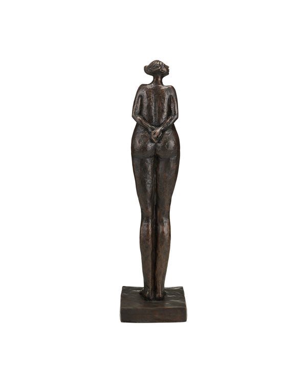 Currey & Company The Empress Bronze Figurative Sculpture Cast Patina Standing Form for Foyer or Study 1200-1056