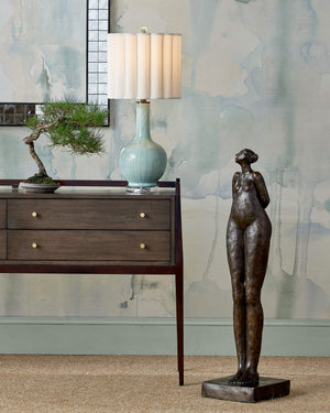 Currey & Company The Empress Bronze Figurative Sculpture Cast Patina Standing Form for Foyer or Study 1200-1056