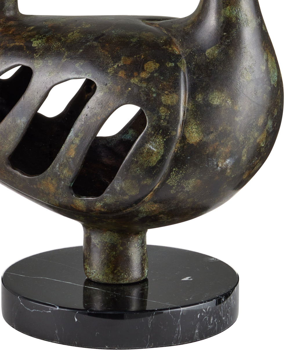 Currey & Company Duck Family Cast Bronze Sculpture with Antique Patina for Shelves and Entryway Decor 1200-1057