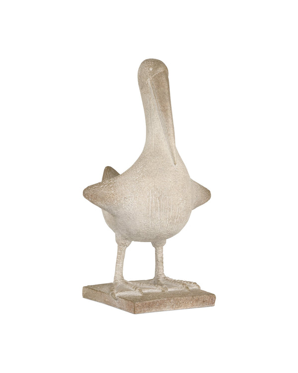Currey & Company Lonely Albatross Coastal Bird Sculpture Composite Patina Finish Artisan Shelf Decor 1200-1074