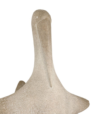 Currey & Company Lonely Albatross Coastal Bird Sculpture Composite Patina Finish Artisan Shelf Decor 1200-1074
