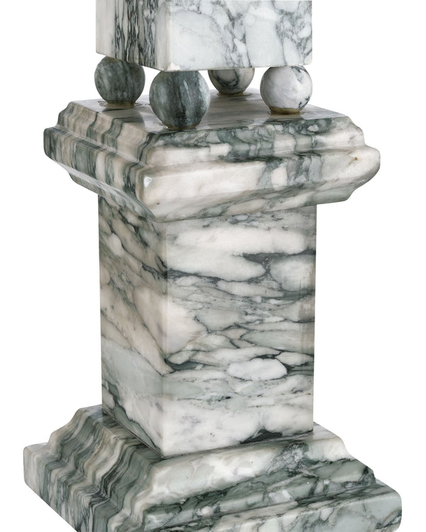 Currey & Company Sorority French Inspired Solid Marble Obelisk Sculptural Accent for Mantel or Console Large 1200-1079