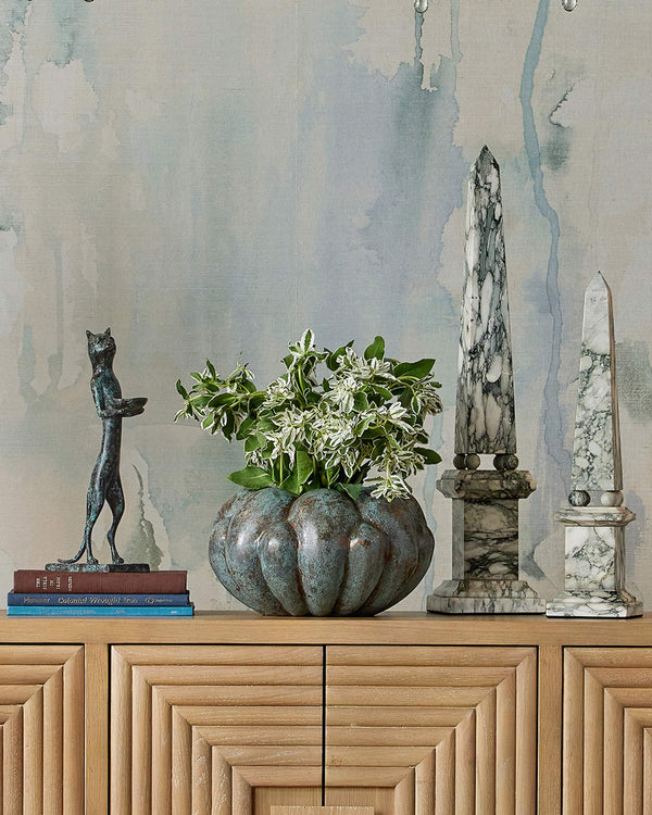Currey & Company Sorority French Inspired Solid Marble Obelisk Sculptural Accent for Mantel or Console Large 1200-1079