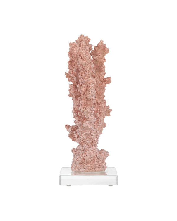 Currey & Company Fire Coral Sculpture with Acrylic Base Organic Coastal Branch Form for Shelf or Console 1200-1083
