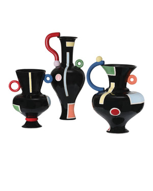 Currey & Company Fauvist Handcrafted Porcelain Vase Bold Artistic Patterns Gallery Worthy Home Decor Medium 1200-1092