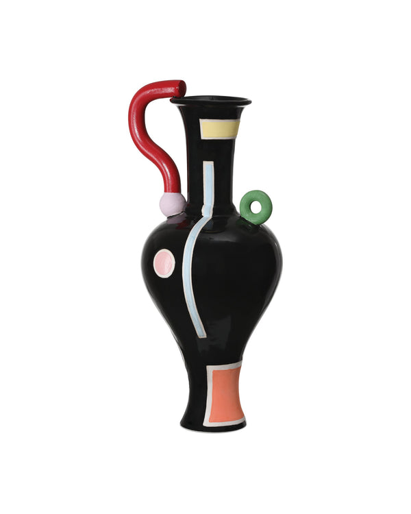 Currey & Company Fauvist Handcrafted Porcelain Vase Bold Artistic Patterns Gallery Worthy Home Decor Large 1200-1093