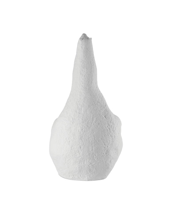Currey & Company Yarmouth Matte Porcelain Polar Bear Sculpture Hand-Textured Bookshelf Decor Accent Large 1200-1100