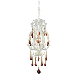 Opulence 8'' Wide 1-Light Mini Pendant - Antique White 12003/1AMB Elk Lighting