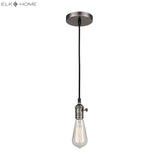 Socket Pendant 3'' Wide 1-Light Mini Pendant - Chrome 1201-026 Elk Lighting