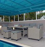 IDEAZ 1201MBT Gray Outdoor Living and Dining Set Gray 1201MBT