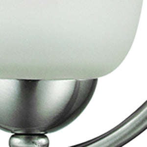 Thomas Lighting Conway Mini Pendant Light Opaque Glass Shade Brushed Metal Frame Kitchen Island Nickel 1201PS/20