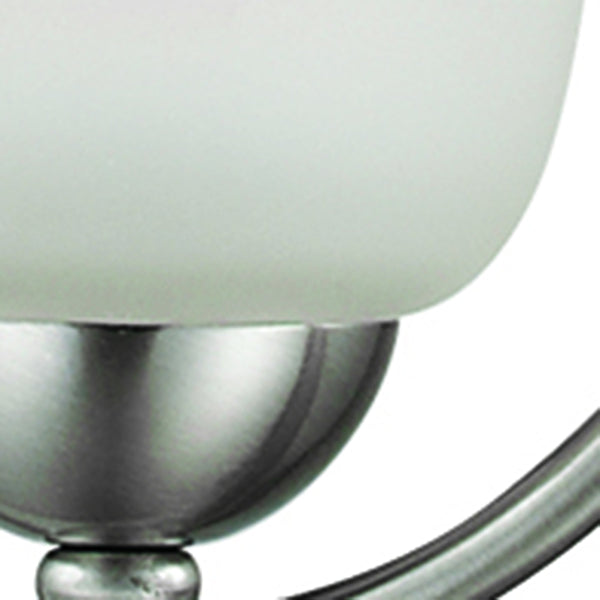 Thomas Lighting Conway Mini Pendant Light Opaque Glass Shade Brushed Metal Frame Kitchen Island Nickel 1201PS/20