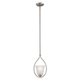 Conway 8'' Wide 1-Light Mini Pendant - Brushed Nickel 1201PS/20 Thomas