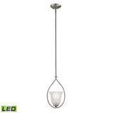 Conway 8'' Wide 1-Light Mini Pendant - Brushed Nickel - Includes LED Bulb 1201PS/20-LED Thomas