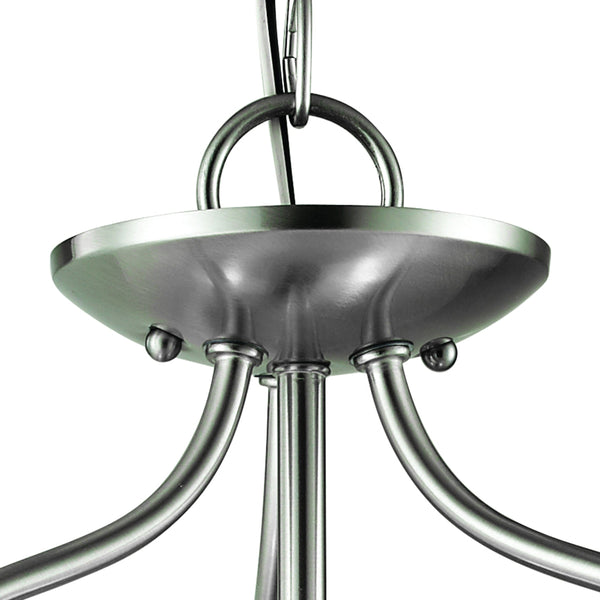 Thomas Lighting Conway Two Light Semi Flush Ceiling Fixture with Opaque Glass for Classic Interiors Nickel 1202CS/20