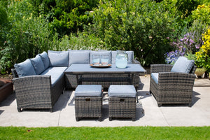 IDEAZ Outdoor Living and Dining Set Gray 1202MBT
