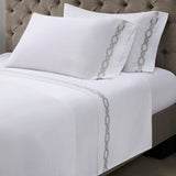 Croscill Signature Hem Glam/Luxury 300TC Cotton Pillowcases CCS20-020 Grey