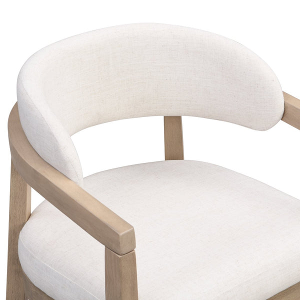 English Elm Christopher Knight Home® - 7Pcs Dining Set - Stylish Beige Upholstered Chairs And Natural Wood Table For Modern Dining Spaces N771P254286A_N771P296162A_N771P296163A