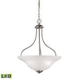 Conway 18'' Wide 3-Light Pendant - Brushed Nickel - Includes LED Bulbs 1203PL/20-LED Thomas