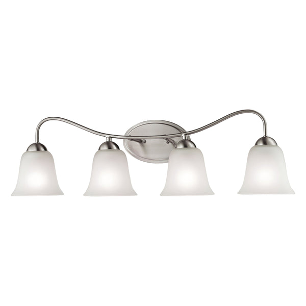 Thomas Lighting Conway Two Light Vanity Bar Oil Rubbed Metal Bathroom Wall Fixture Traditional Nickel 32 inches 1204BB/20