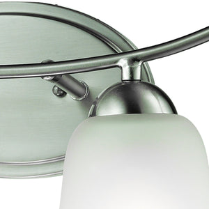 Thomas Lighting Conway Two Light Vanity Bar Oil Rubbed Metal Bathroom Wall Fixture Traditional Nickel 32 inches 1204BB/20