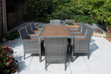 IDEAZ Outdoor Contemporary Dining Set Gray 1204MBT