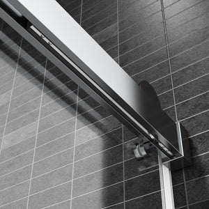 English Elm Top Rail Stainless Steel Shower Door Track with Buffer for Smooth Sliding Action W1573P232543