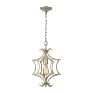 Delray 11'' Wide 1-Light Mini Pendant - Aged Silver 12061/1 Elk Lighting