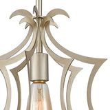 Delray 11'' Wide 1-Light Mini Pendant - Aged Silver 12061/1 Elk Lighting