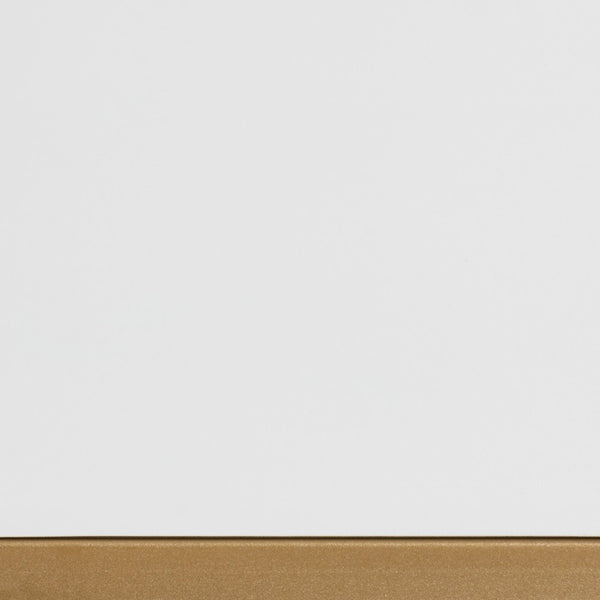 Baxton Studio Baxton Beagan Modern Console Table with Gold Metal Base and Two Spacious Drawers for Stylish Storage White JY20B168-White/Gold