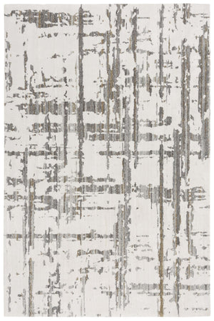 Alora Decor Cara Ivory Rug - Abstract Contemporary-Transitional Design, Plush Hand-Sheared Recycled Polyester For Durable, Low-Maintenance Style 5'2" x 7'9" 12012072937335279