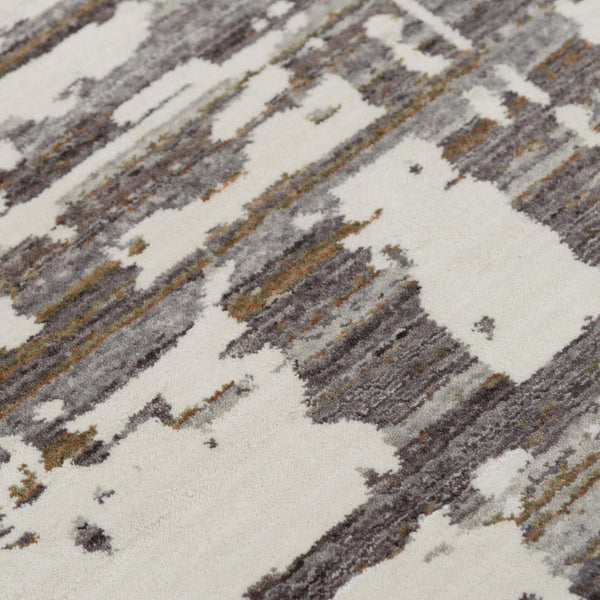 Alora Decor Cara Ivory Rug - Abstract Contemporary-Transitional Design, Plush Hand-Sheared Recycled Polyester For Durable, Low-Maintenance Style 5'2" x 7'9" 12012072937335279