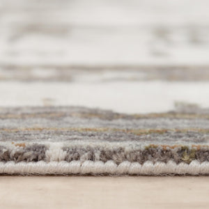 Alora Decor Cara Ivory Rug - Abstract Contemporary-Transitional Design, Plush Hand-Sheared Recycled Polyester For Durable, Low-Maintenance Style 5'2" x 7'9" 12012072937335279