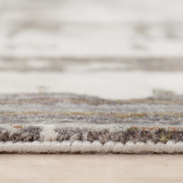 Alora Decor Cara Ivory Rug - Abstract Contemporary-Transitional Design, Plush Hand-Sheared Recycled Polyester For Durable, Low-Maintenance Style 5'2" x 7'9" 12012072937335279