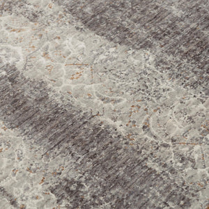 Alora Decor Cara Slate Gray Runner Rug 2'6"X8' Eco Recycled Polyester Modern Abstract Wash, Soft Hand Sheared 12012073000332608
