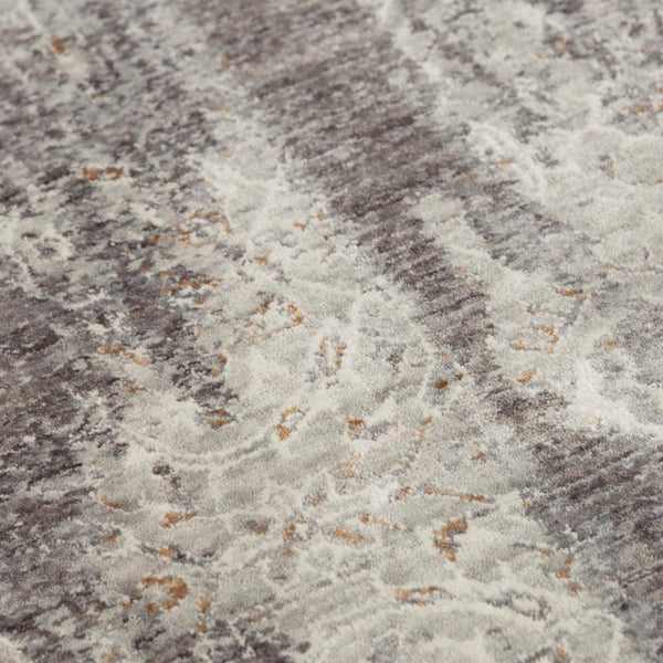 Alora Decor Cara Slate Gray Runner Rug 2'6"X8' Eco Recycled Polyester Modern Abstract Wash, Soft Hand Sheared 12012073000332608