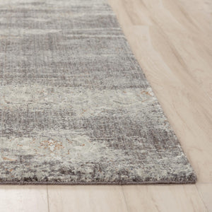 Alora Decor Cara Slate Gray Runner Rug 2'6"X8' Eco Recycled Polyester Modern Abstract Wash, Soft Hand Sheared 12012073000332608