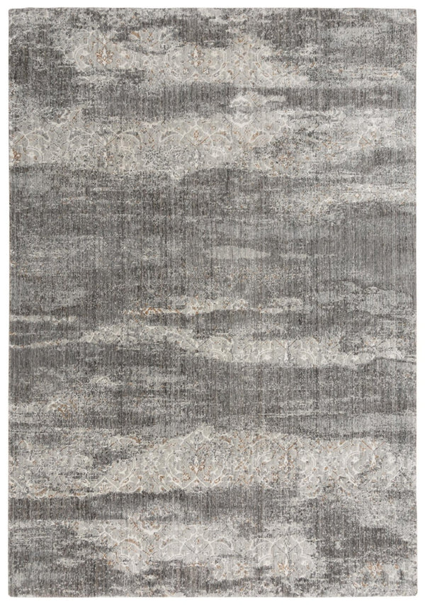 Alora Decor Cara Gray Rectangle Rug With Hand-Sheared Recycled Polyester Pile, Slate Gray Ivory Wash For Durability And Style 10' x 13' 12012073000330113