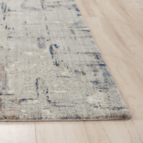 Alora Decor Cara Slate Gray Navy Rust Runner Rug 2'6"X8" — Eco Recycled Polyester, Hand-Sheared Soft Pile, Durable 12012073133542608