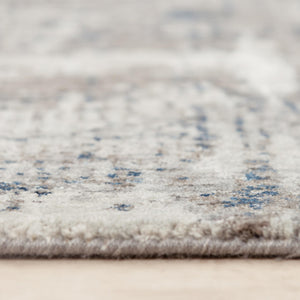 Alora Decor Cara Runner Rug 2'6"X8' — Modern Slate Gray Navy Ivory Abstract, 100% Recycled Polyester, Soft Durable 12012073333092608