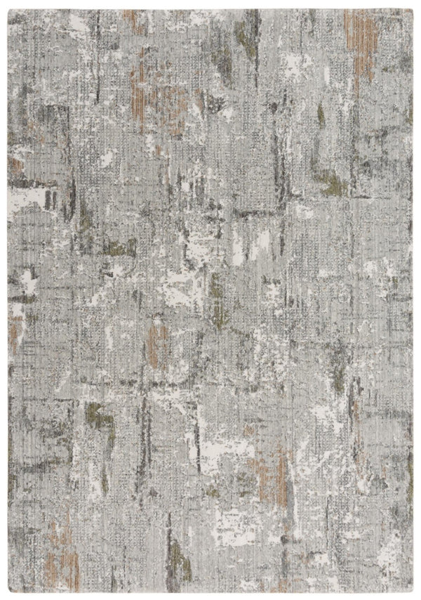 Alora Decor Cara Cara Modern Gray Abstract Rug With Recycled Polyester, Hand-Sheared Plush Pile, Easy Care, Eco-Friendly Style 8' x 10' 12012073400330810