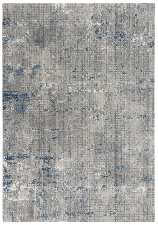 Alora Decor Cara Blue Runner Rug 2'6"X8' - Eco-Friendly 100% Recycled Polyester, Hand-Sheared Soft Modern Abstract Elegance 12012073533092608