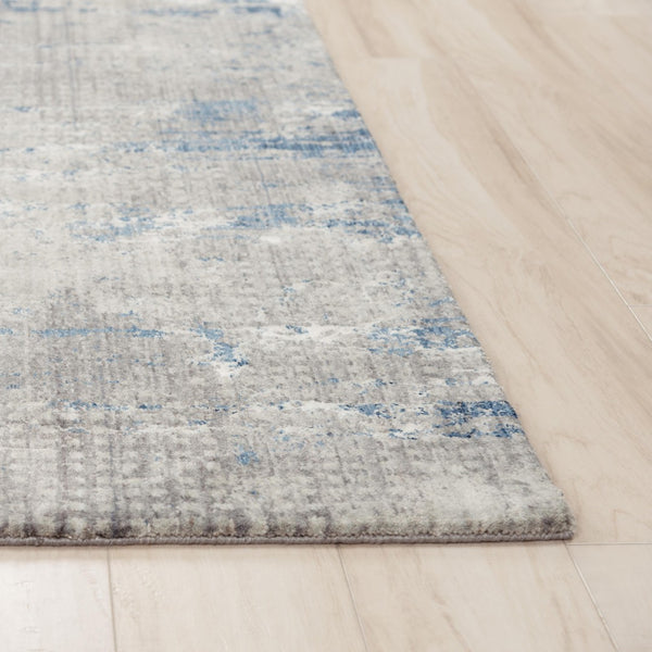 Alora Decor Cara Blue Runner Rug 2'6"X8' - Eco-Friendly 100% Recycled Polyester, Hand-Sheared Soft Modern Abstract Elegance 12012073533092608