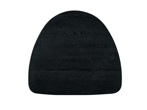 English Elm Real Black Rectangular Dining Table with 19mm Wood Top, Rubber Wood Legs, 100lb Capacity, 26" Clearance B2726P281886