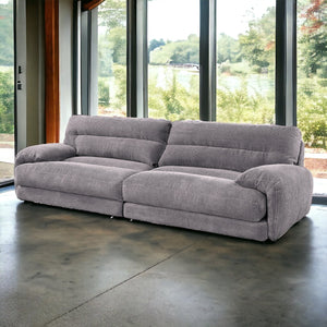 English Elm Cadenza Gray Corduroy Sofa - Chic Comfort With Removable Covers, Durable Design & Family-Friendly Appeal B2726S00161