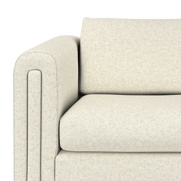 English Elm Jones 61 inch Loveseat with Eco-Friendly Polyester Upholstery, High-Density Foam Comfort & Durable Frame Ivory B136P364291