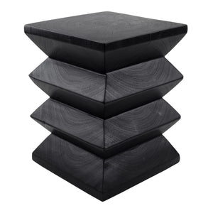 Elsie Trembesi  Side/ End Table Black 1210024-B New Pacific Direct