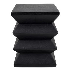 Elsie Trembesi  Side/ End Table Black 1210024-B New Pacific Direct