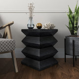 Elsie Trembesi  Side/ End Table Black 1210024-B New Pacific Direct