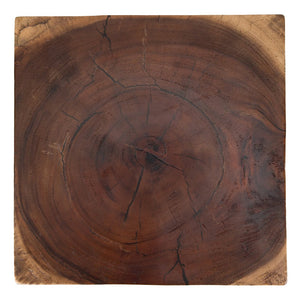 New Pacific Direct Elsie Contemporary Trembesi Side Table - Unique Hand-carved Design With Floating Effect, Fully Assembled Natural  1210024-n-npd